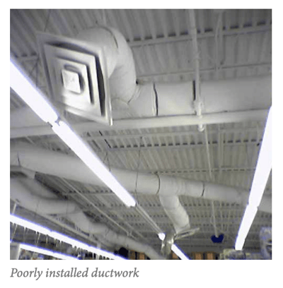 DE_poorly installed ductwork