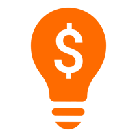 5034 - Lightbulb Dollar Sign Icon
