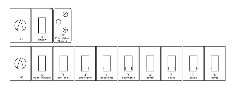 5037 Dialectic_Lighting-Controls_Switchbank Elevation - Case 1