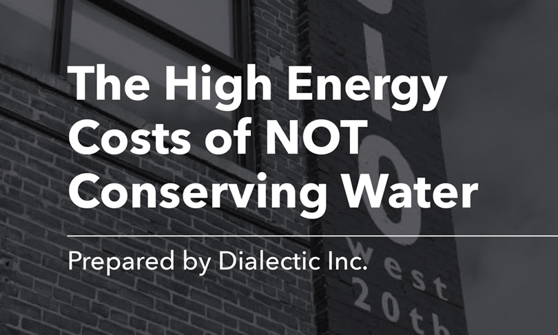 The High Energy Costs of Not Conserving Water